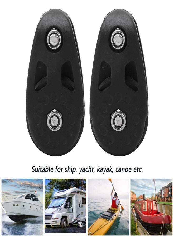 Acouto Kayak Pulley Kit 2pcs Nylon Kayak Slide Rail Anchor Trolley Pulley Block Sheave for Ship Yacht Canoe Trailer Boat Marine Garage - Image 5