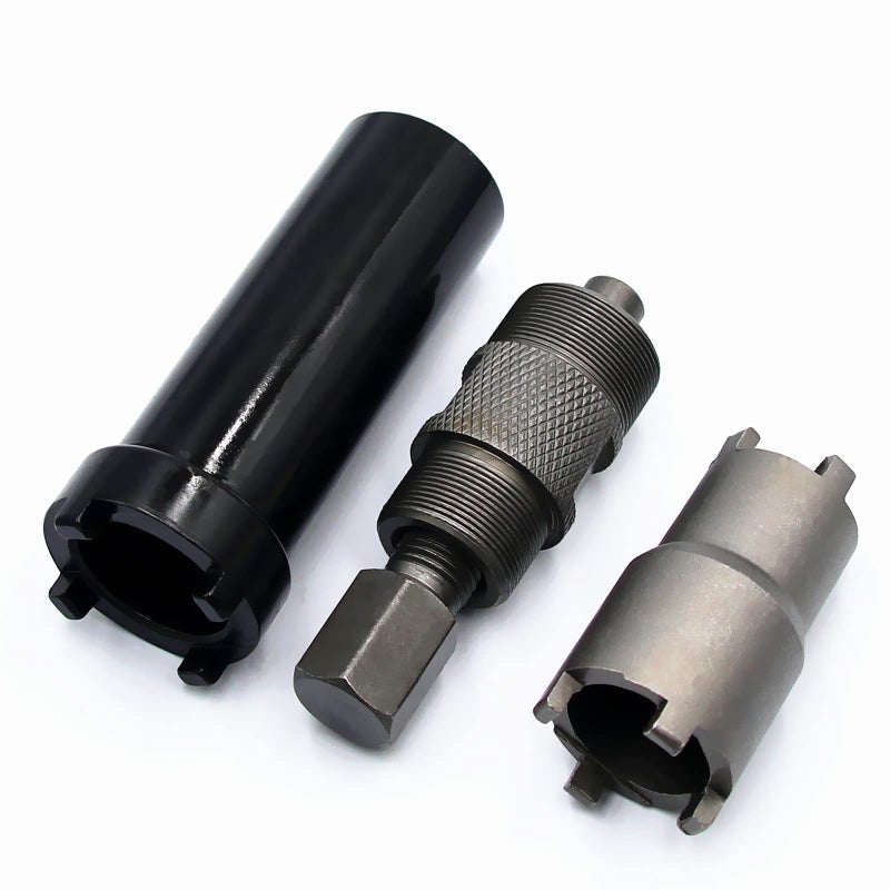 ZPFLL Starter Clutch Lock Spanner Removal Tool 24mm27mm Magneto Flywheel Puller Tool and 20mm 24mm Lock Nut Clutch Removal Tool for Motorcycle Scooter GY6 125 150cc ATV Dirt Bike Moped - Image 3