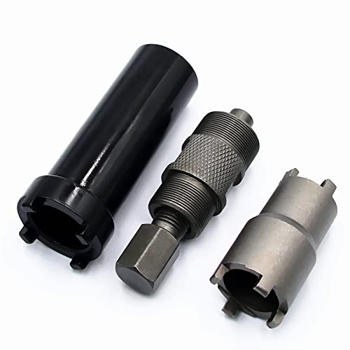 ZPFLL Starter Clutch Lock Spanner Removal Tool 24mm27mm Magneto Flywheel Puller Tool and 20mm 24mm Lock Nut Clutch Removal Tool for Motorcycle Scooter GY6 125 150cc ATV Dirt Bike Moped - Image 1