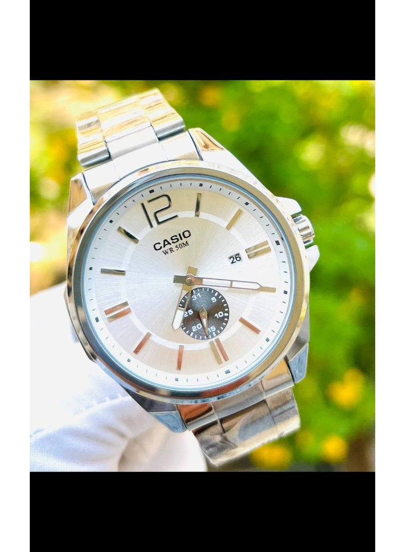 watch for men Metal with calendar