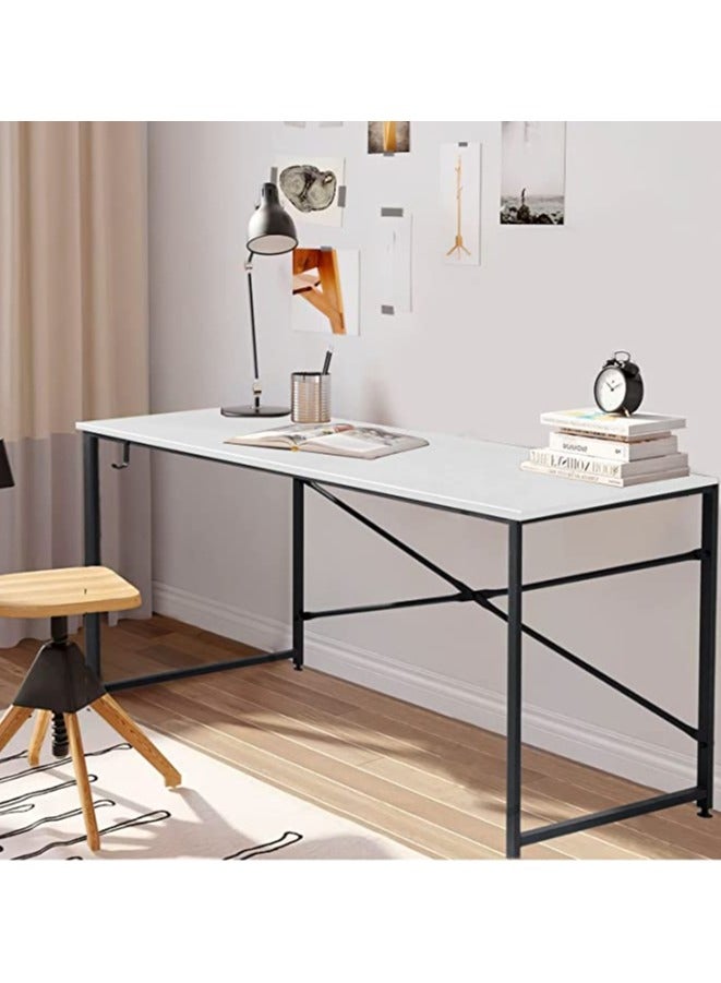 مكتب 90*60 سم قابل للفك والتركيب - ابيض - Image 1