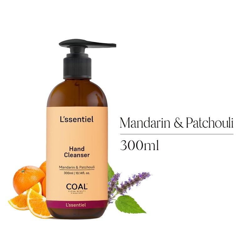 COAL CLEAN BEAUTY COAL Clean Beauty Liquid Hand Wash with Mandarin  Patchouli  Gentle Cleanser for Hands  Deeply Nourishes  Moisturizes  Unisex  All Skin Types  300ml - Image 2