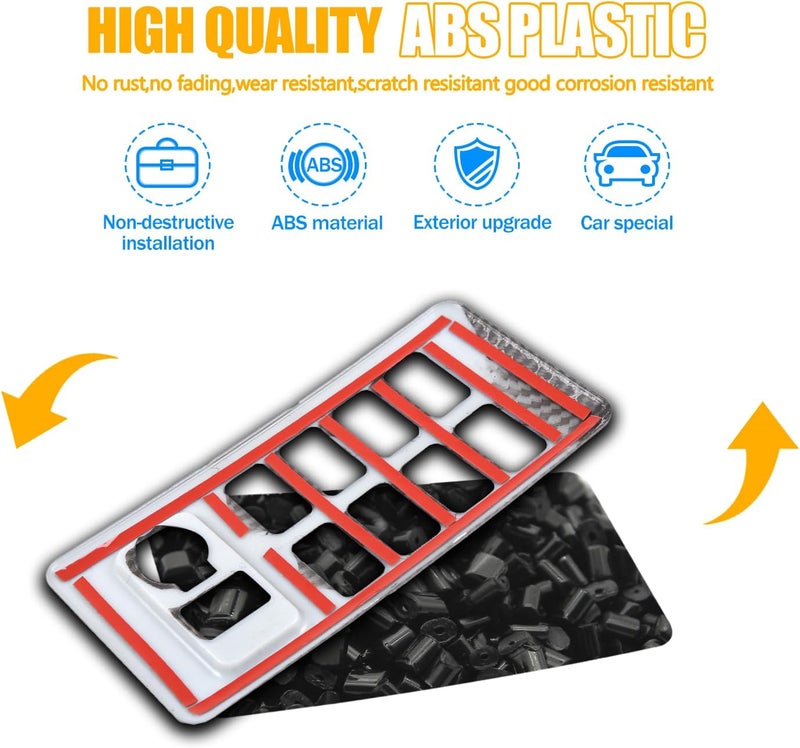 LLKUANG ABS Center Console Driver Assistance Decoration Cover for Toyota FJ Cruiser 2007-2021 - Image 5