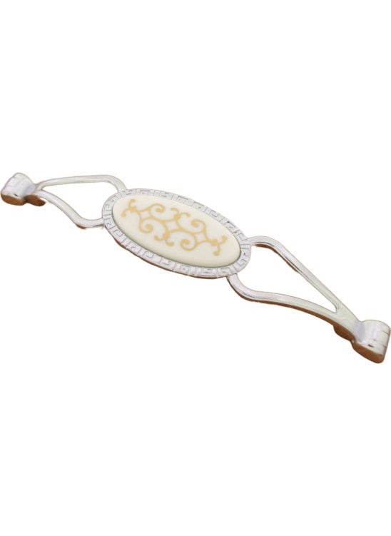 AZM Porcelain Look Seçil Handle Chrome Gilded (128 Mm)  - Image 2