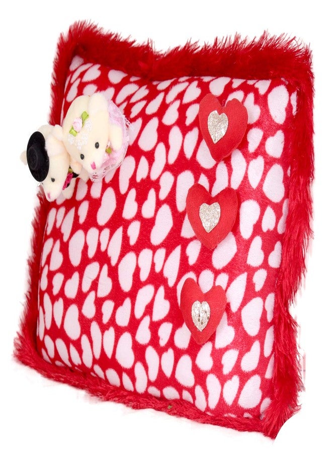 Tickles Beautiful Valentine Day Special Loving Couple Cushion Love Valentine Gift for Girlfriend Wife Husband Boyfriend 35 cm - Image 2