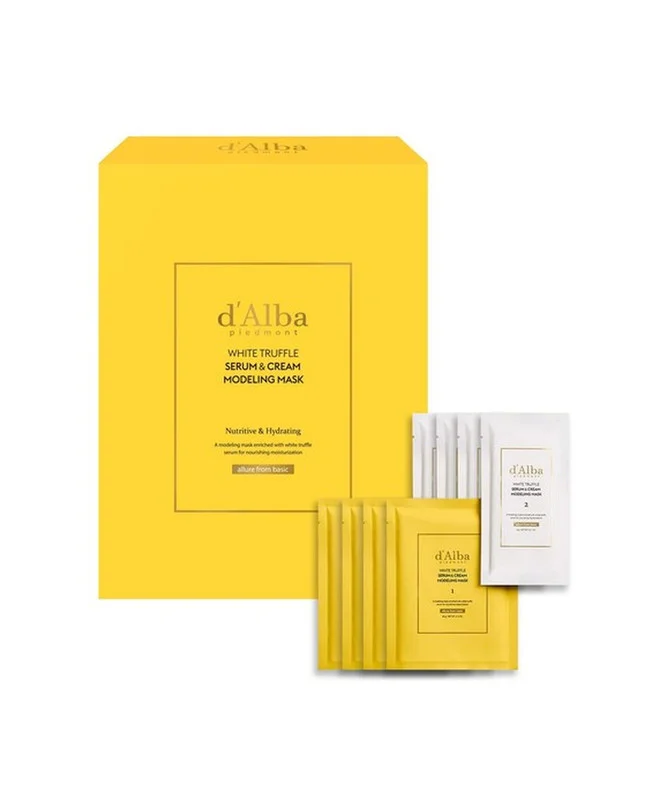 dAlba White Truffle Serum & Cream Modeling Mask Nutritive/Hydrating 66*4ea