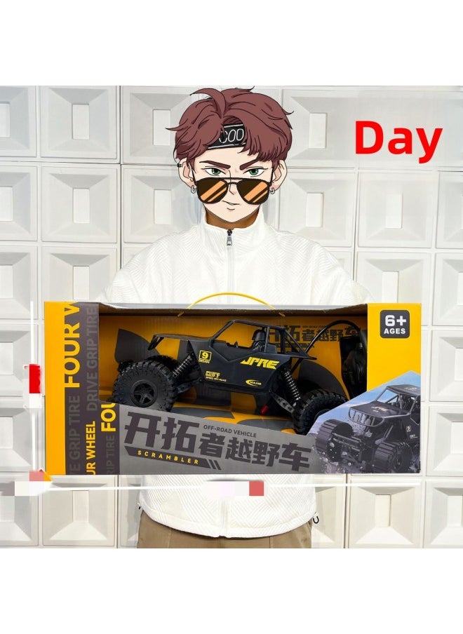 Children's Remote Control Car Toy Off-road Climbing Car Boy Wireless Electric Remote Control Car Institution School Enrollment Gift-Color:Four-channel Alloy Off-road Climbing Car [222-890]  - Image 2