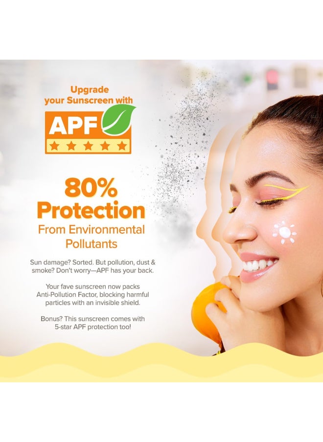 Aqualogica - Aqualogica Glow+ Dewy Lightweight & Hydrating Sunscreen with SPF 50+ & PA++++ for UVA/B & Blue Light Protection & No White Cast for Men & Women -Oily, Combination & Glowing Skin -80g - Image 1