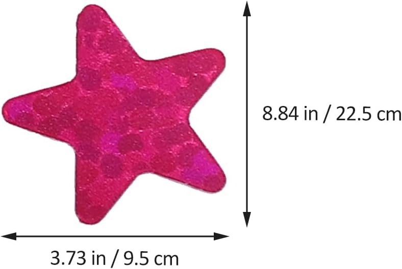NUOBESTY Calcomanias Para Uñas Pack 960pcs mini scrapbook bling decor color stickers decor multicolor star stickers stars decals reward stickers for paper flash crafts little stars Label - Image 2