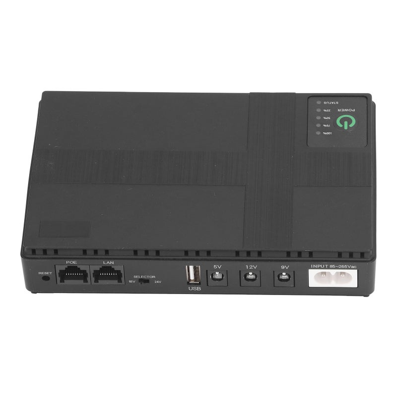 Portable Uninterruptible Power Supply: 10400mAh Built-In Battery, Dual Input Methods, Intelligent Protection - Wide Application for Home Office Outdoor Device Use - Image 1