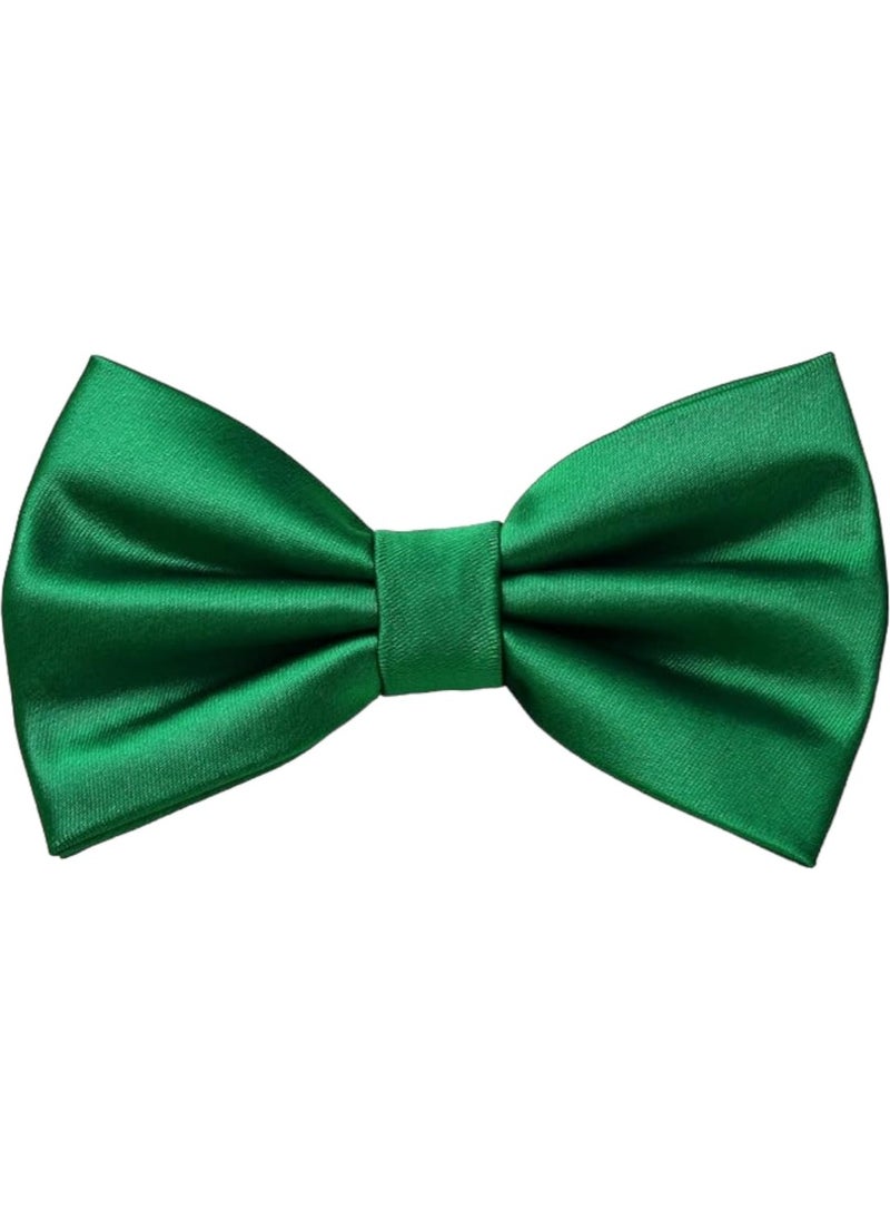 Trenderrs Men's Solid Color Satin Bow Tie  - Image 2
