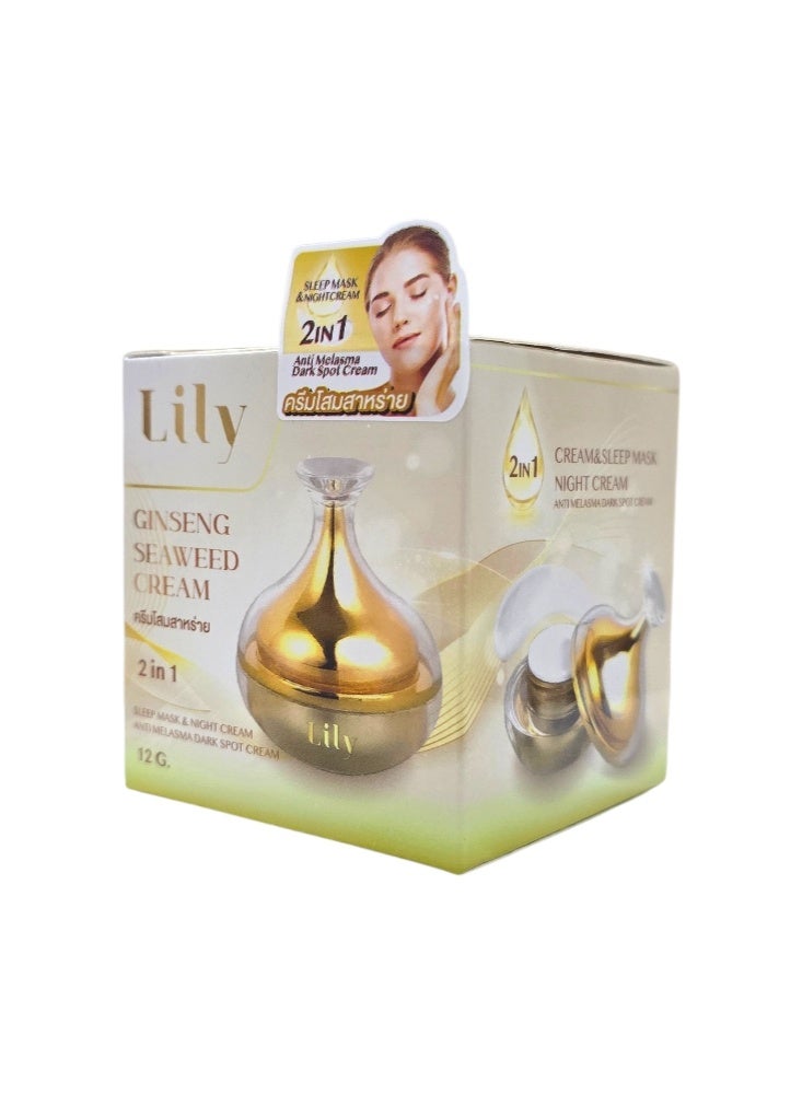 Lily Ginseng Seaweed Cream 12g - Image 5