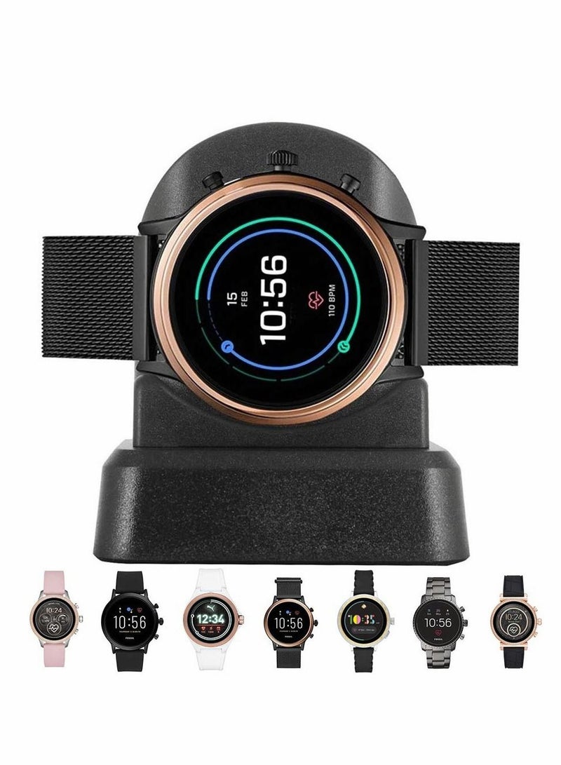 شاحن ساعة متوافق مع Fossil Gen 6/5/4/Sport، قاعدة شحن ساعة ذكية، ملحقات ساعة ذكية يجب اقتناؤها متوافقة مع Fossil/Diesel/Kate Spade/Puma/Armani/Michael Kors والمزيد - Image 1