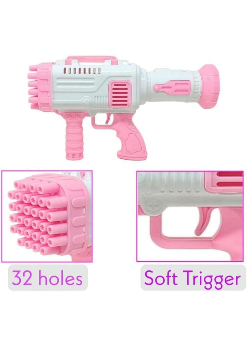 منخفض لعبة مسدس فقاعات بازوكا محمول بسعة كبيرة بتصميم ٣٢ فتحة - Image 3