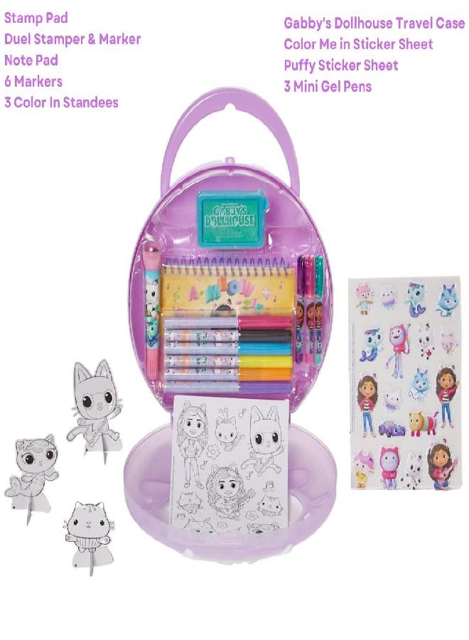 Innovative Designs Gabby’s Dollhouse Coloring & Sticker Activity Set for Kids with Travel Carrying Case - Image 5