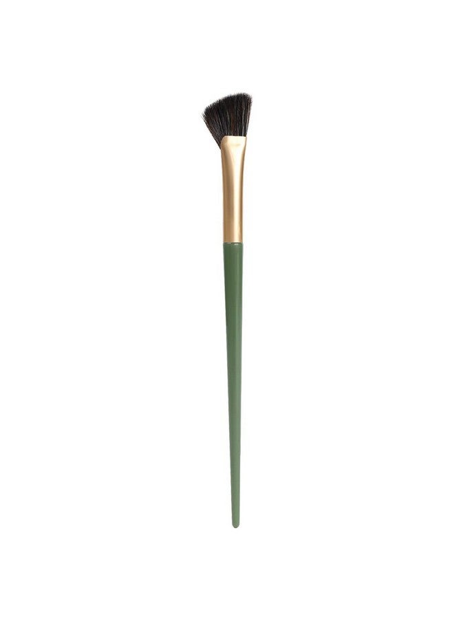 TEONEI Half Fan-Shape Nose Shadow Brush,Angled Contour Makeup Brush,Professional Highlighter Blush Make Up Tools,2Pcs - Image 3