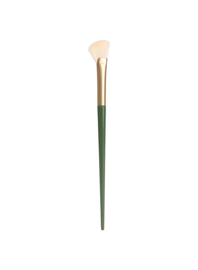 TEONEI Half Fan-Shape Nose Shadow Brush,Angled Contour Makeup Brush,Professional Highlighter Blush Make Up Tools,2Pcs - Image 4