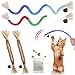GBSYU Cat Toys Chew Rope Silvervine Sticks for Bored Indoor Adult Cats 4Pcs Interactive Catnip Toys for Cats with Refillable Natural Catnip Bag for Teeth Cleaning - Image 3