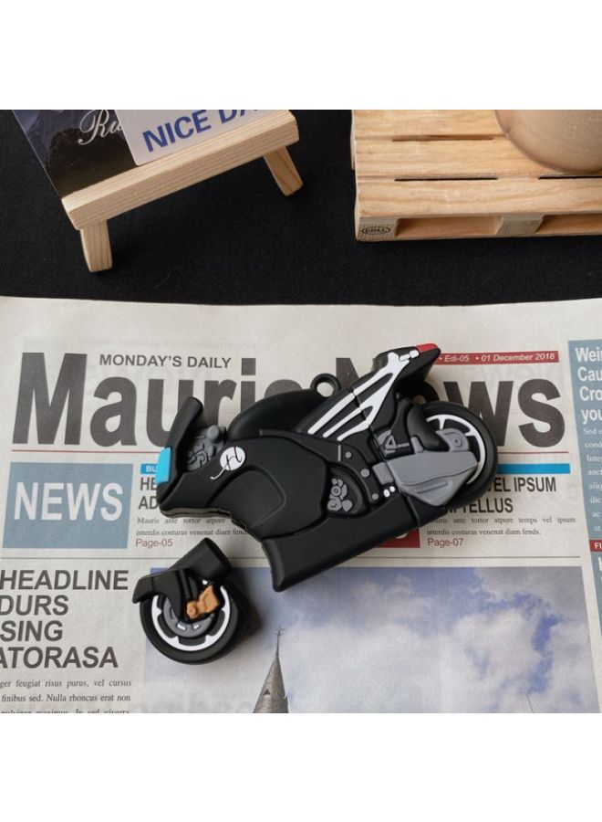 Beauenty Bike Shaped Case Cover For Apple AirPods 1/2 Black/Grey/White - Image 2