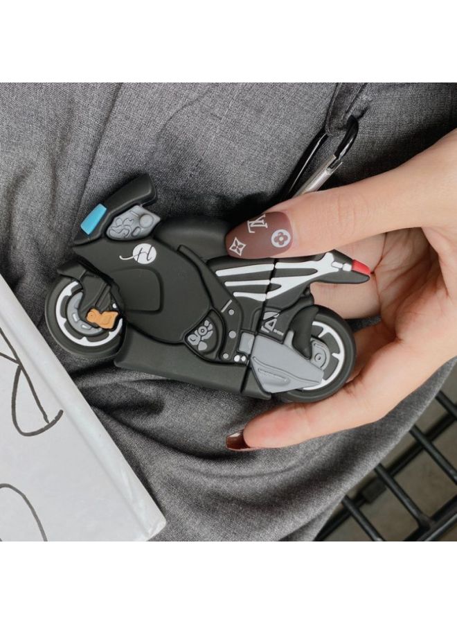 Beauenty Bike Shaped Case Cover For Apple AirPods 1/2 Black/Grey/White - Image 5