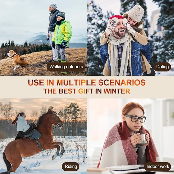 DS ENTERPRISE 2 in 1 Windproof Scarf With Cap Integrated Ear Guard Hat Plus Velvet, Winter Warm Stole Soft Knitted Beanie Hats Scarf- Fur Cap with Stylish Muffler Woolen Caps for Women & Girls (Off -White) - Image 3