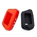 Tovyvw RFX2WT9FM T9 Key Black and Red Silicone Protective Silicone Sheath Waterproof Dirt Tolerance Parts Durable 2WT9R Fits FM 2Way 3000FT LCD 4 Side Buttons Silicone Shell only for Compustar - Image 2