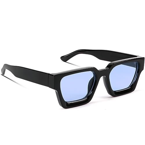 GFUIARA Trendy Square Sunglasses for Men Women Fashion Thick Rectangle Sun Glasses UV Protection Shades Designer Style - Image 1