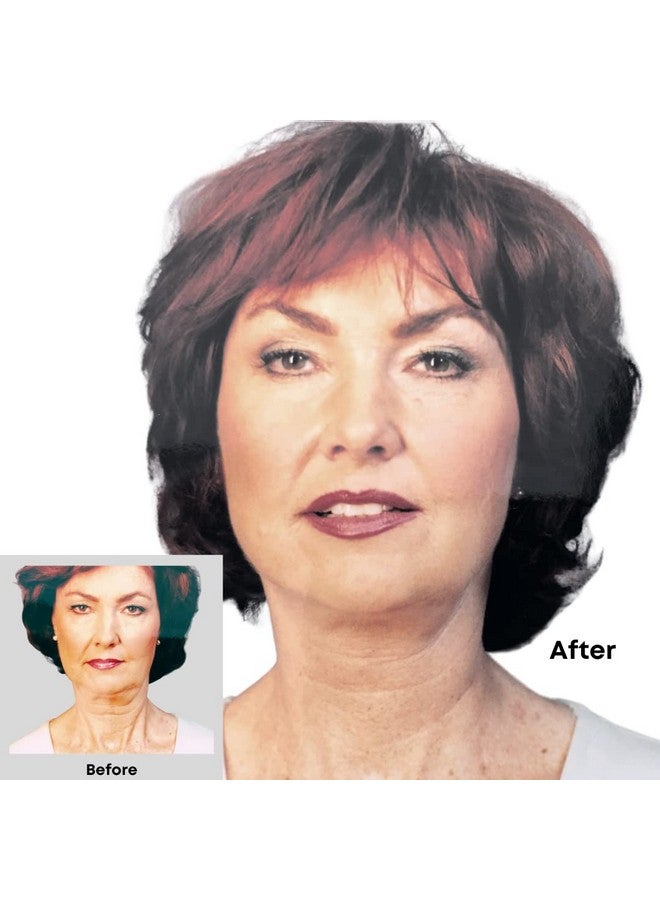 Bring It Up مجموعة أشرطة شد الوجه الفورية، كمية تكفي لمدة 30 يومًا، شرائط شفافة لشد الرقبة والحاجب، ملصقات مضادة للتجاعيد، شريط للوجه يرفع الجلد المترهل حول الوجه على الفور ويخفي الذقن المزدوجة، صنع في الولايات المتحدة الأمريكية - Image 5