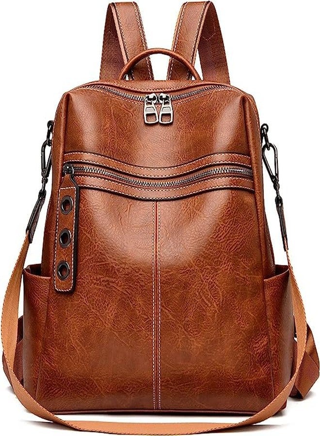 MUCHOVA Muchoava Premium Bag For Women Casual Backpack Antic Design Backpack Purse For Girl (Tan) - Image 2