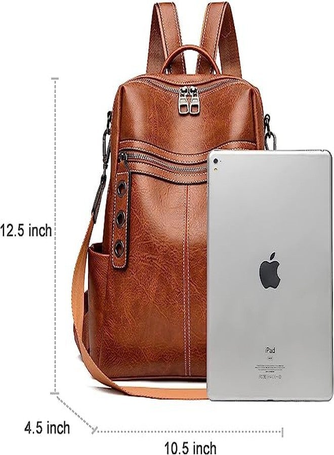 MUCHOVA Muchoava Premium Bag For Women Casual Backpack Antic Design Backpack Purse For Girl (Tan) - Image 3