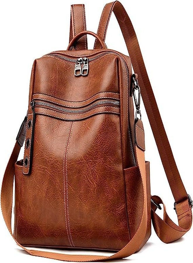 MUCHOVA Muchoava Premium Bag For Women Casual Backpack Antic Design Backpack Purse For Girl (Tan) - Image 1