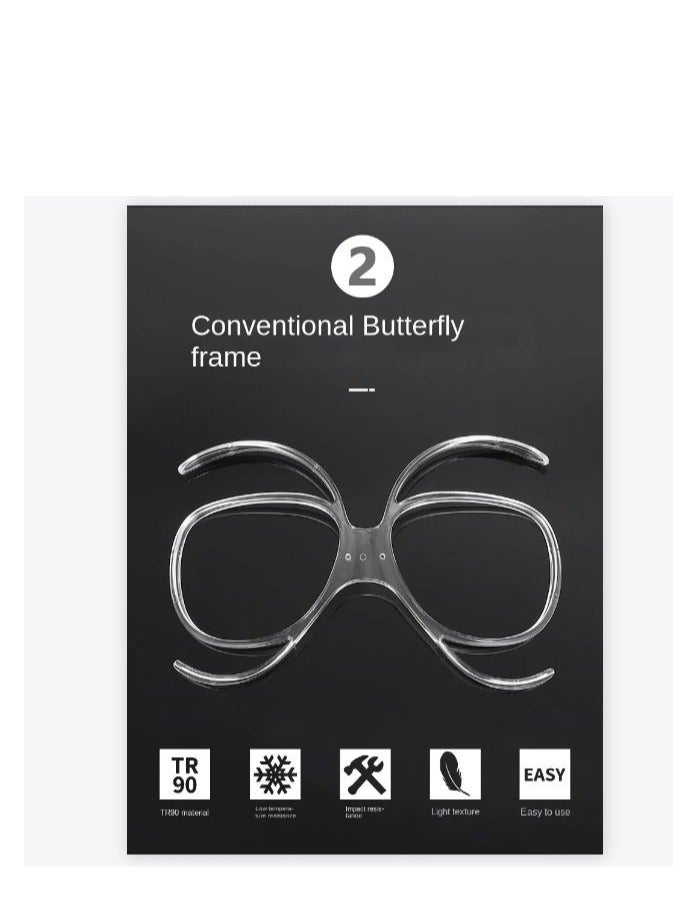 واي آند دي Ski Goggles RX Insert Optical Adaptor and Snowboard Goggle for Glasses Wearers Universal Size Inner Frame Motorcycle 4 Pieces  - Image 2