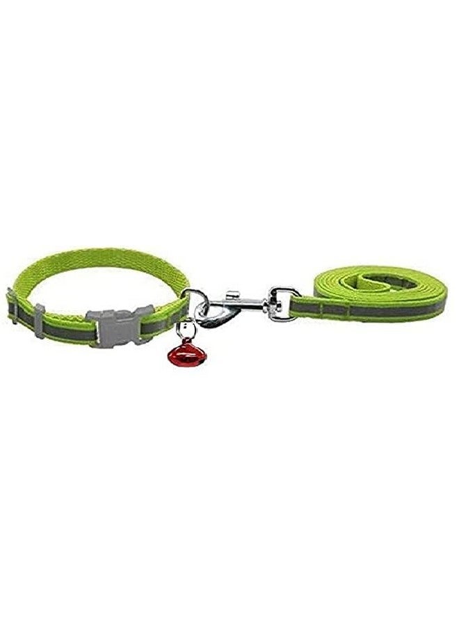 طوق ومقود للكلاب 10 مم مطبوع عليه شعار نايلون قابل للتعديل مع مقود سريع الفك ومجموعة طوق قابلة للتنفس مناسبة للكلاب والقطط (قد يختلف اللون) - Image 2