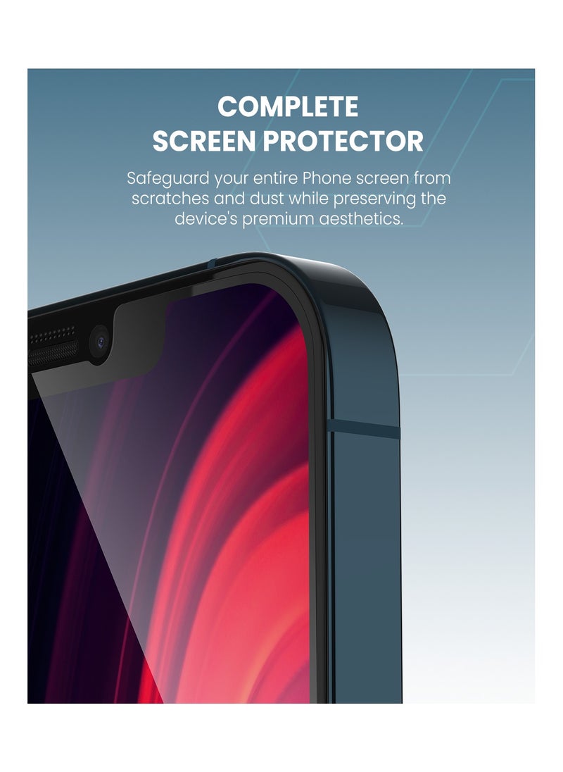 Moxedo Moxedo Ultra Shield Tempered Glass Screen Protector HD Clear 9H Hardness Full Coverage with Auto-Align Easy Applicator Compatible for iPhone 12 Pro Max 6.7 inch  - Image 2