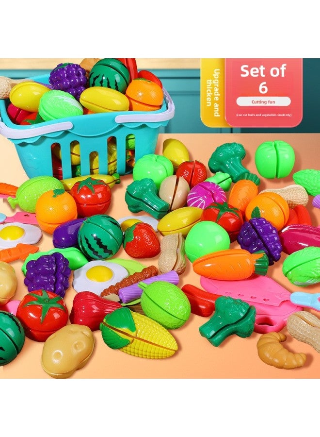 ألعاب مطبخ الأطفال محاكاة تقطيع الفاكهة والبيتزا والخضروات للأولاد والبنات والأطفال في مرحلة التعليم المبكر بالجملة