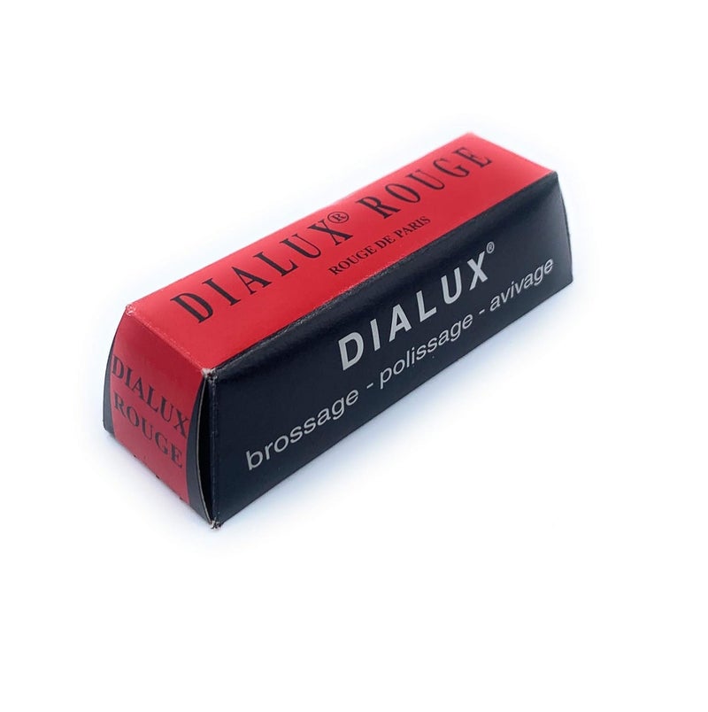 Aone Dialux Red High Polishing Rouge Bar Used on Gold, Silver & Brass for High Mirror Finish Polishing for Jewellery Making & Repair, Watchmaking, Model Making & Hobby Crafts DIY - Image 1