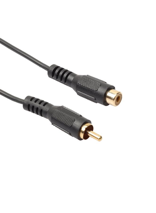 NIBEMINENT RCA Male To Female Audio Composite Extension Cable Black - Image 3