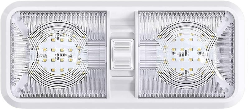 DEMULAX 640 Lumen Double Dome Light for RV and Trailer - Image 1