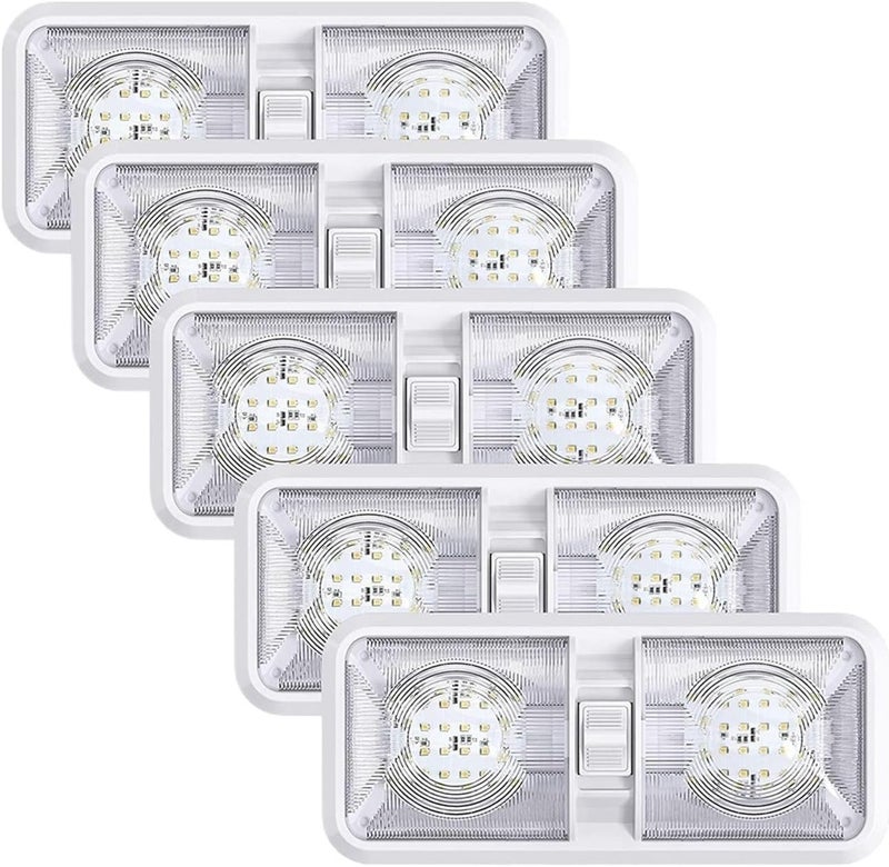 DEMULAX 640 Lumen Double Dome Light for RV and Trailer - Image 2