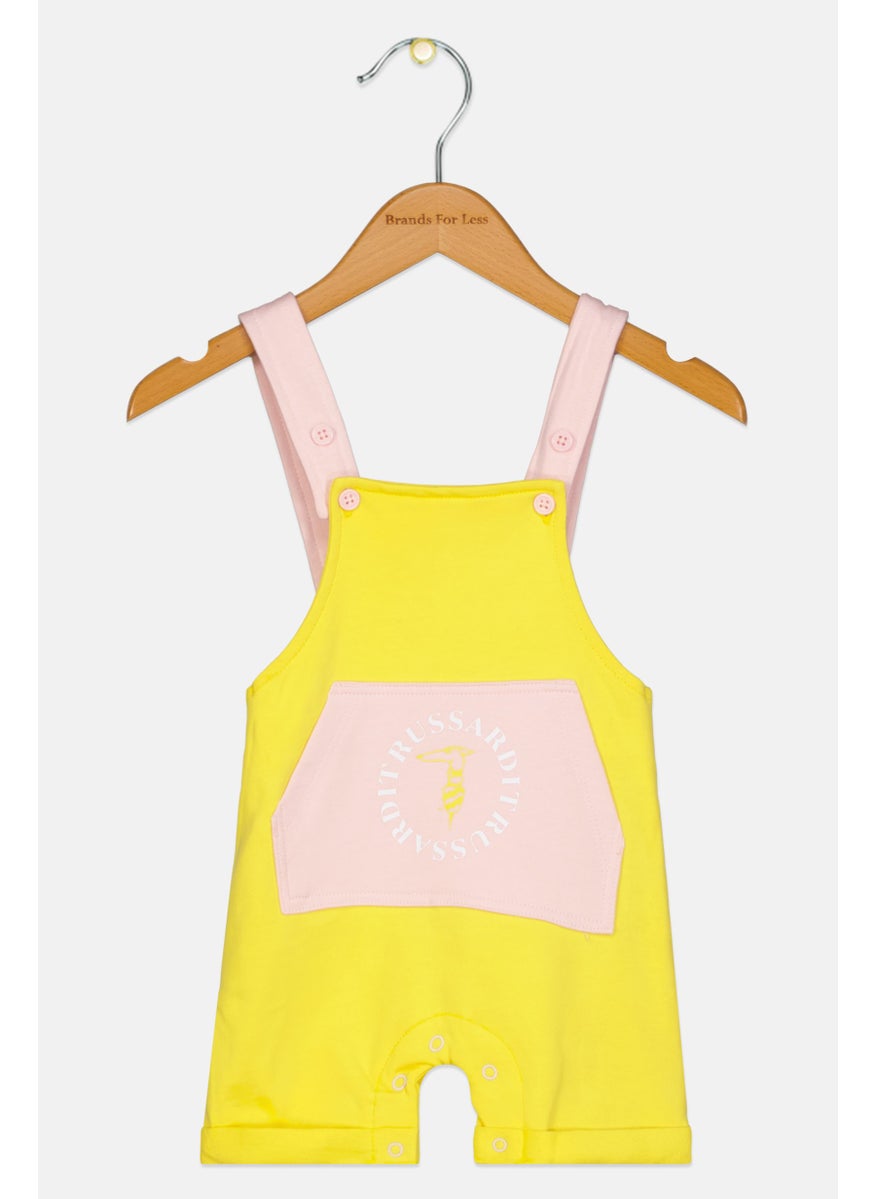 TRUSSARDI Toddlers Boy Graphic Printed Jumpsuits, Yellow  - Image 1