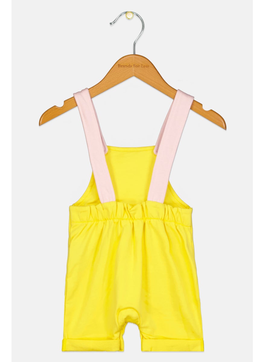 TRUSSARDI Toddlers Boy Graphic Printed Jumpsuits, Yellow  - Image 2