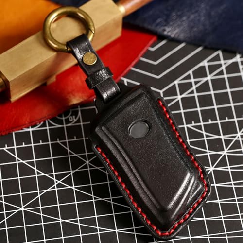 EASYANT Leather Car Key Fob Cover for Lexus 2021-2025 RX 350 ES Compatible with Lexus New LS NX Key Shell Case Black - Image 5