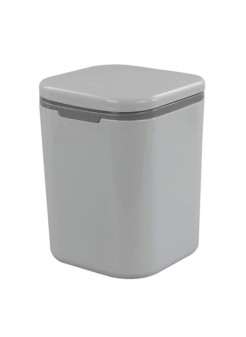 Citaaz Citaaz Square Shape Pressing Trash Can Box Waste Dustbin Mini Table Rocking Cover Dustbin Sundries Car Garbage Can Desktop Dust Bathroom Garbage Bin Plastic Dustbin for table Multicolor  - Image 4