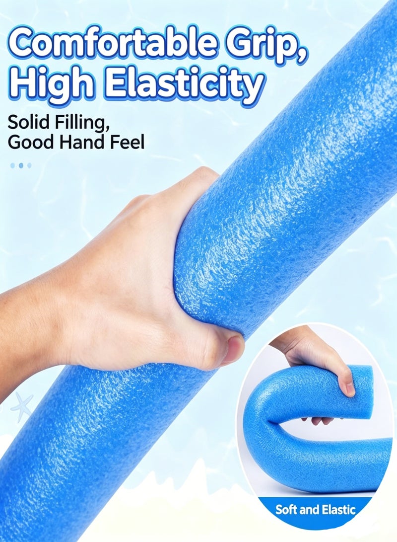 Swimming Pool Foam Noodle for Children and Adult - Multi-Functional Flexible EVA Float Stick for Water Play, Learn to Swim, Aqua Aerobics & Family Fun (Red/Blue/Purple/Yellow) - Image 4