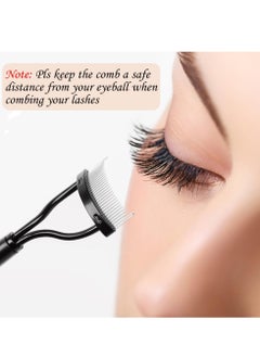 KingMas KINGMAS Eyelash Comb Separator, Eye Lash Separator Eyelash Definer Mascara Comb Applicator with Cover - Arc Designed  - Image 3