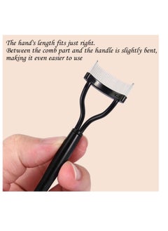 KingMas KINGMAS Eyelash Comb Separator, Eye Lash Separator Eyelash Definer Mascara Comb Applicator with Cover - Arc Designed  - Image 2