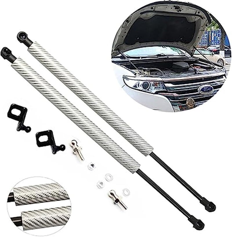 DEMULAX Carbon Fiber Hood Lift Kit for Ford Edge - Image 4