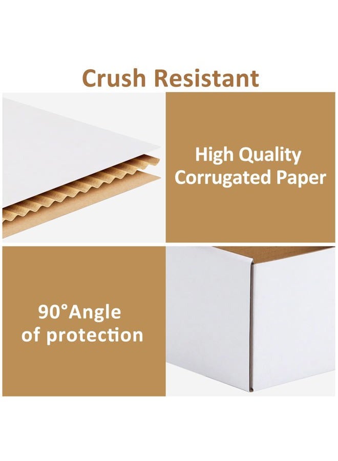 RLAVBL Shipping Boxes 9x6x4 Set of 25, White Corrugated Cardboard Box - Image 4