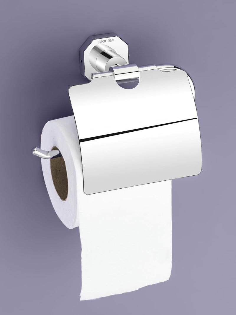 Plantex 304 Grade Stainless Steel ToiletTissue Paper Holder Stand for Washroom Bathroom Accessories Nipron Chrome - Image 1