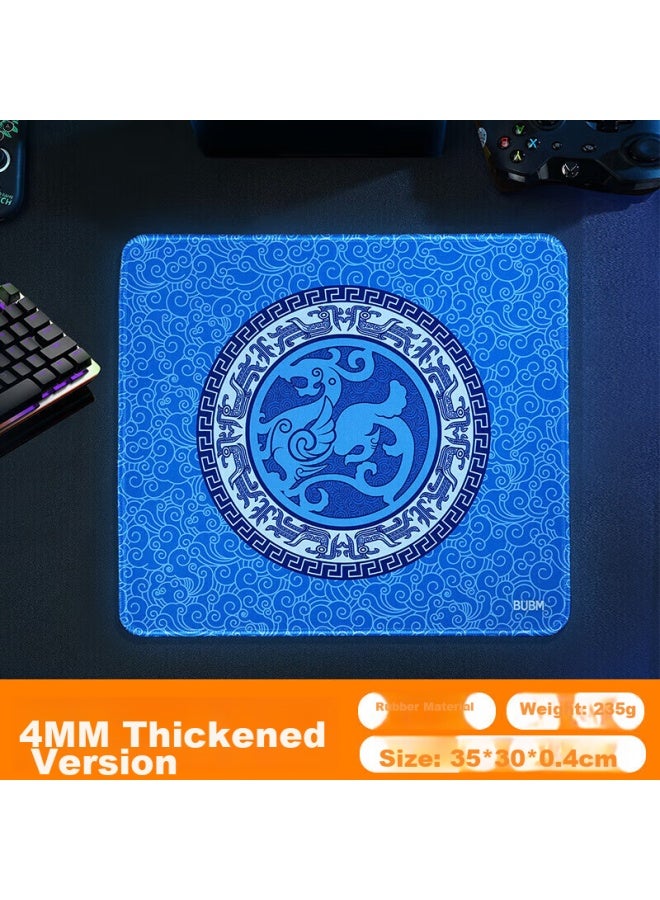 Bubm Gaming Mouse Pad Qingmou. Feng, Extra Large Thick With Locked Edges, For Csgo, Men's Smooth Surface, Fps, Pubg, Lol, Professional Compeive Mouse Pad, 35*30 Qingmou. Feng - Image 3